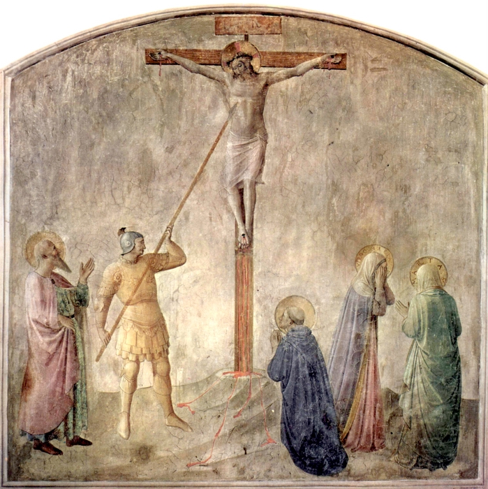 Angelico, fra, ca. 1400-1455. Piercing of Christ's Side, from Art in the Christian Tradition, a project of the Vanderbilt Divinity Library, Nashville, TN. http://diglib.library.vanderbilt.edu/act-imagelink.pl?RC=47767 [retrieved February 13, 2013]. Original source: http://www.yorckproject.de.