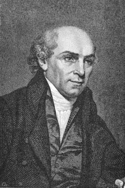 Engraving of William Carey  (1761 –1834) from "William Carey: The Shoemaker Who Became the Founder of Modern Missions" (John Brown Myers. London, 1887). Public domain due to copyright expiration.