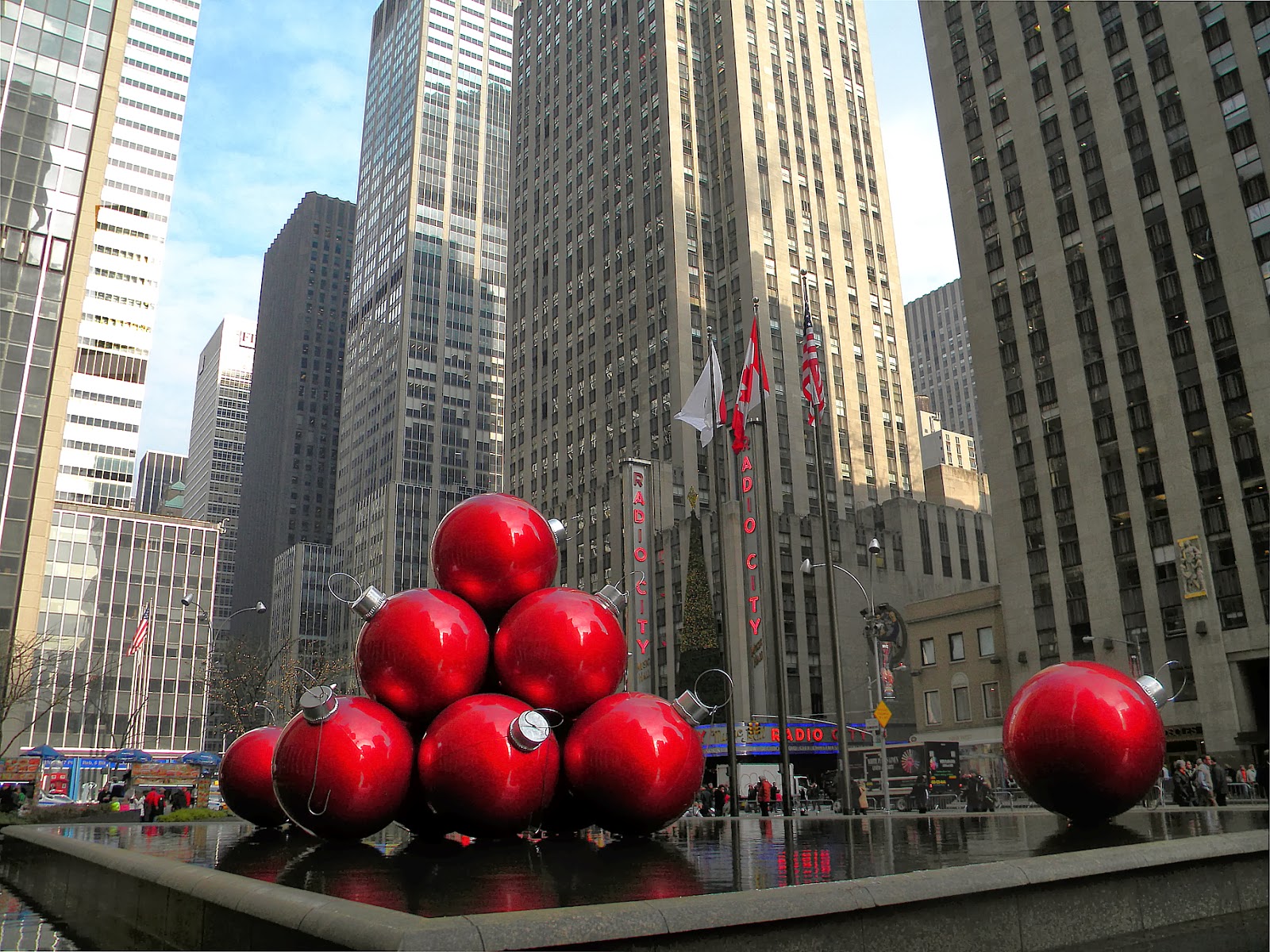 Christmas bulbs in New York City