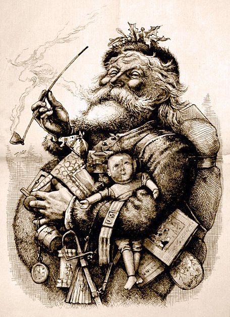 Thomas Nast Illustration of Santa Claus