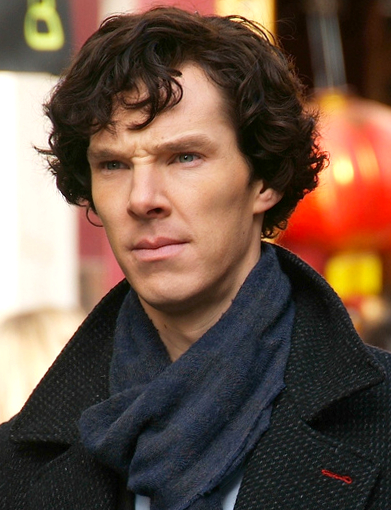Benedict Cumberbatch as Sherlock. Original image from Fat Les (bellaphon) on Flickr. Modified by RanZag and distributed by Wikimedia Commons under a Creative Commons Attribution 2.0 Generic license.