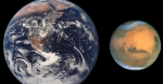 Image of Earth and Mars