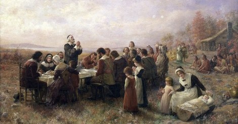 Painting of the First Thanksgiving