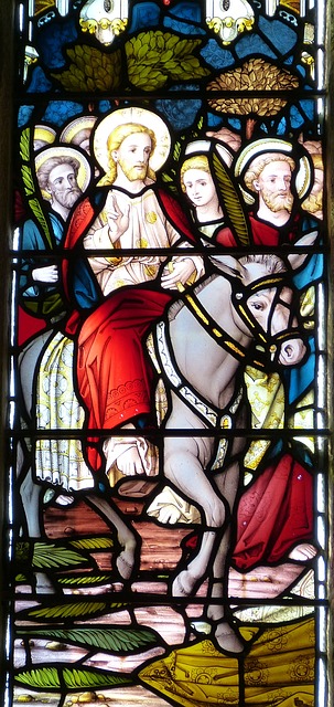 Stained Glass of Triumphal Entry