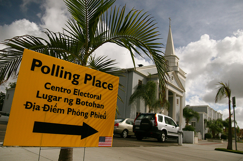 church polling place photo