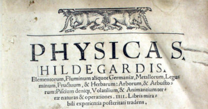 Title page of a medical manuscript by Hildegard of Bingen