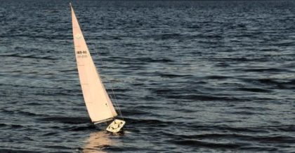 Photo of sailing yacht on the open water