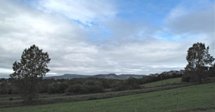 Photo of Irish countryside and blue sky