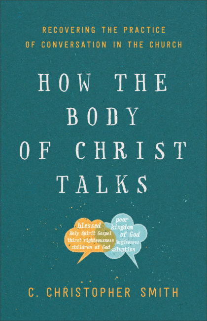 Cover of How the Body of Christ Talks; the illustration is two overlapping speech balloons.