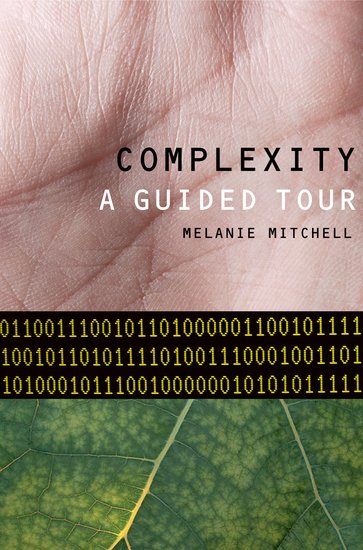 Book Cover featuring the palm of a hand, some binary strings, and a close up of a leaf